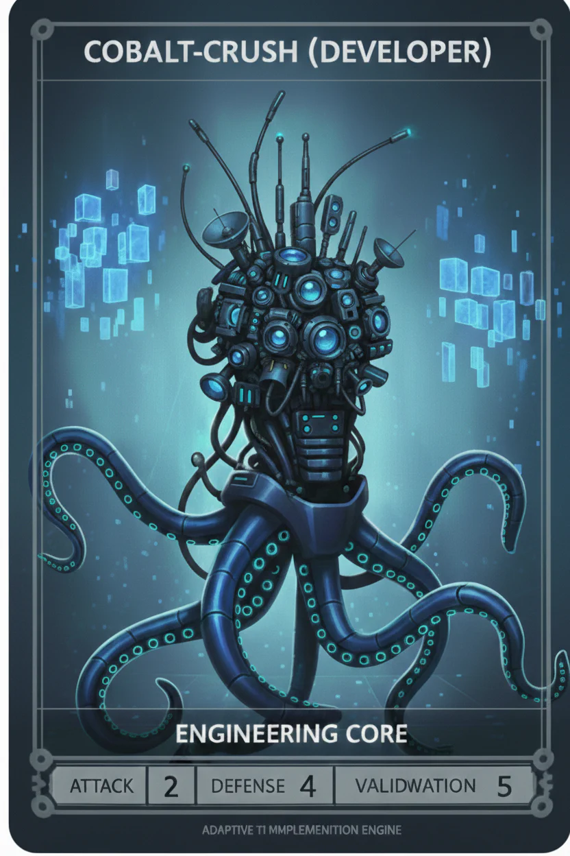 Cobalt-Crush — Developer trading card